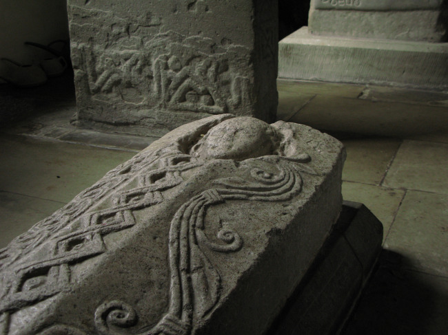 Floor tomb in St Illtud's