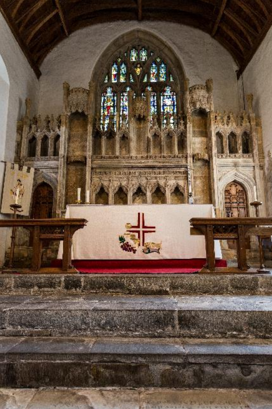 the Altar in St Illtud's Llantwit Major