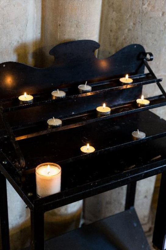 The Candle-lighting stand at St Illtud's Llantwit Major
