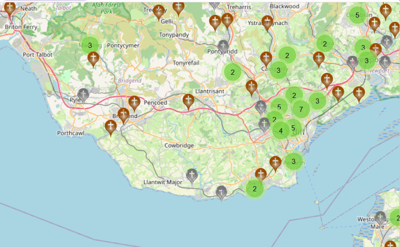 Eco church map